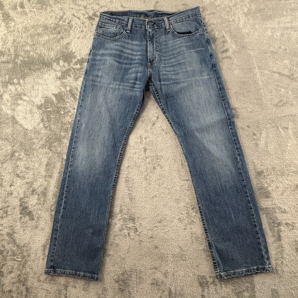 Levis 514 Straight Fit Jeans Mens 32x30 Medium Wash Stretch Denim 5 Pocket